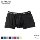 【5/18 10:59まで22%OFF】ブロス バイ ワコールメン ベーシックボクサー ボクサーパンツ はきこみ丈ノーマル ノーマル丈 前開き(S M L)GT3111【メール便06】