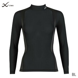 20%OFF CW-X ワコール レディース スポーツトップ ジュウリュウ メッシュ ハイネック 長袖(S M L)JAY389【メール便24】
