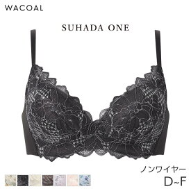 【2/16 10:59まで22%OFF】ワコール スハダワン ブラジャー 3/4カップ ノンワイヤー(D E F)BXB411