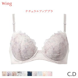 【2/16 10:59まで22%OFF】ウイング ナチュラルアップブラ ブラジャー 3/4カップ(C D)KB2060