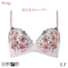 20%OFF ウイング 後ろ姿きれいブラ ブラジャー 3/4カップ(E F)KB2721