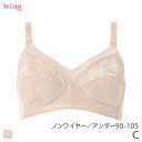 20%OFF ウイング ブラジャー フルカップ ノンワイヤーラクなつけごこちでバストをやさしくホールド Qサイズ(C/アンダー90 95 100 105)NB6000【メール便20】