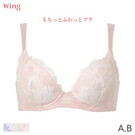 【7/27 10:59まで22%OFF】ウイング もちっとふわっとブラ ブラジャー 3/4カップ(A B)KB2368