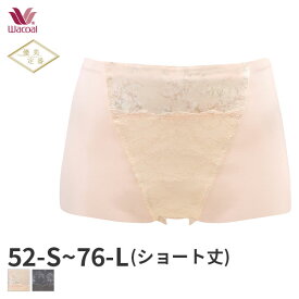 〈4/30 10:59まで20%OFF〉ワコール 優美定番 肌あたりやさしいコットンコレクション ガードル ジャストウエスト ショート丈(58-S 64-M 70-M 76-Lサイズ)GRC321【メール便10】