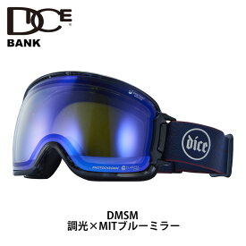 【BK35191DMSM】DICE ダイス ゴーグル BANK DMSM 調光×MITブルーミラー 23-24 モデル【返品交換不可商品】