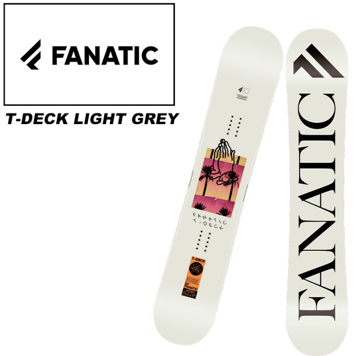 楽天市場】FANATIC ファナティック スノーボード 板 T-DECK LIGHT GREY 