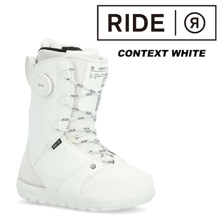 楽天市場】RIDE ライド スノーボード ブーツ CONTEXT WHITE 23-24 