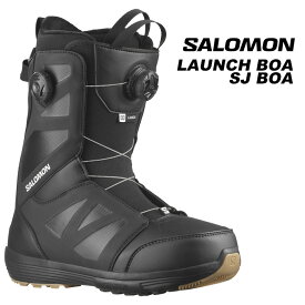 SALOMON サロモン スノーボード ブーツ LAUNCH BOA SJ BLACK Black/Black/White 23-24 モデル