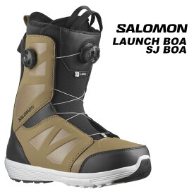 SALOMON サロモン スノーボード ブーツ LAUNCH BOA SJ SEPIA TINT Sepia Tint/Black/White 23-24 モデル
