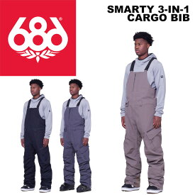 686 シックスエイトシックス ウェア SMARTY 3-IN-1 CARGO BIB 23-24(2024)モデル パンツ