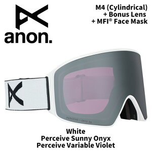 ANON Am S[O M4 (Cylindrical)+ Bonus Lens + MFI Face Mask White/Perceive Sunny Onyx 25-26fyԕisiz
