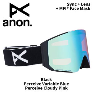 ANON Am S[O Sync + Lens + MFI Face Mask Black/Perceive Variable Blue 25-26fyԕisiz