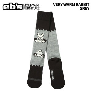 eb's エビス VERY WARM RABBIT GREY ベリーウォームラビット ソックス 25-26モデル