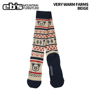 eb's エビス VERY WARM FARMS BEIGE ベリーウォームファームス ソックス 25-26モデル