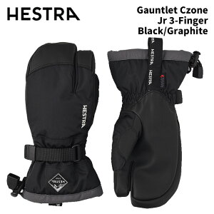 y32532-100380zHESTRA wXg O[u Gauntlet Czone Jr 3-Finger Black/Graphite 24-25 f