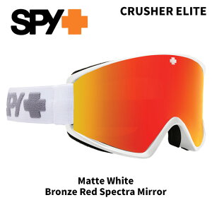SPY XpC S[O CRUSHER ELITE Matte White / Bronze Red Spectra Mirror 25-26fyԕisiz