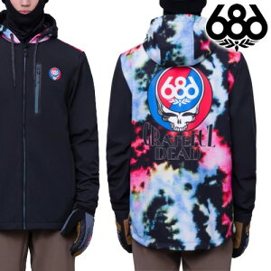 �y�󂠂�z686�yWATER PROOF ZIP HOODY�FGRATEFUL DEAD NEBULA TIE DYE�z�����p�[�J�[ �O���C�g�t���f�b�h 23-24���f�� �^����