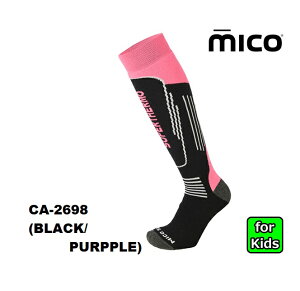 mico ~Ryqp XL[\bNX CA2698FBLK/PURPLE 159z SKI SOCKS KIDS PRIMALOFT{mE[z