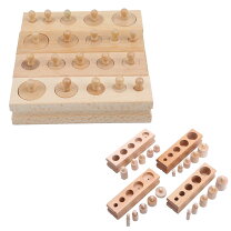 楽天市場】モンテッソーリ 円柱さし ♪色付き♪ montessori シリンダー 