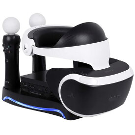 4in1 PSVR スタンド PS Moveコントローラ 2台同時充電 PSVRヘッドセット 収納 省スペース CUH-ZVR2対応 ゲーム アクセサリー 【並行輸入品】 ◇FAM-KJHPSVR2-01