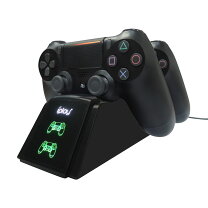 楽天市場】ps4 コントローラー 充電スタンド 2台同時の通販