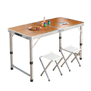 AEghA e[u`FAZbg V120×60cm ܂ e[u CX2r 3_Zbg 3iK Lv BBQ Ԍ W[ FAM-LD-120