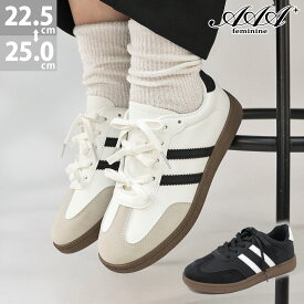 24%OFF 【SALE】 スニーカー レディース きれいめ 白 黒 軽量 ローカット レースアップ 歩きやすい おしゃれ 合皮 合成皮革 PUレザー ブラック ホワイト No.3717 22.5-25cm サンエープラスフェミニン