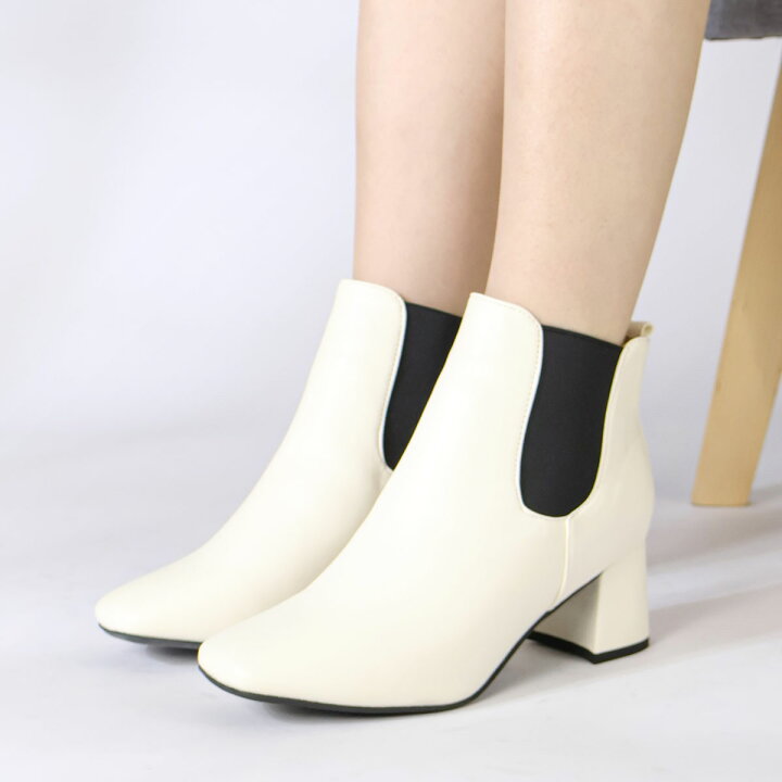 楽天市場】ブーツ レディース スクエアトゥ ショートブーツ 2E 履き  