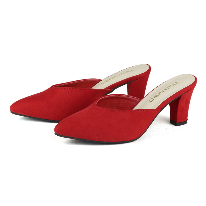 楽天市場】ミュール サンダル 7cmヒール レディース パンプス かかと  