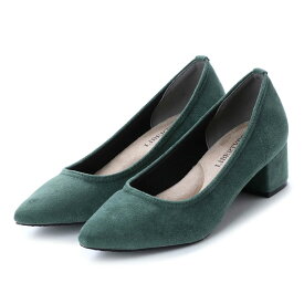 24%OFF 【ラスイチSALE】 パンプス 痛くない チャンキーヒール 4.5cmヒール 柔らかい ストレッチ ミドルヒール 歩きやすい 太めヒール ポインテッドトゥ スエード 走れる 軽い オフィス 黒 通勤 疲れない 23-24.5cm No.1100 秋