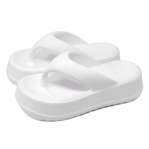 48%OFF 【SALE】 サンダル レディース トングサンダル ビーチサンダル 軽量 厚底 6cmヒール 黒 白 ピンク 履きやすい リカバリー おしゃれ アウトドア お出かけ 大人 海 夏 No.3716 23-25cm AAA+ Feminine