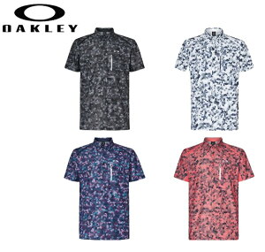 オークリー ゴルフ ウェア メンズ ポロシャツ【OAKLEY】DIGI MOSAIC GRAPHIC SHIRTカラー:BLACK PRINT(00G)カラー:WHITE PRINT(186)カラー:BLUE STORM PRINT(66V)カラー:PINK PRINT(81Y)FOA405166