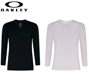 オークリー ゴルフ ウェア メンズ アンダー ネック【OAKLEY】 BASE LAYER V NECK 4.0カラー:BLACKOUT(02E)カラー:WHITE(100)FOA406355