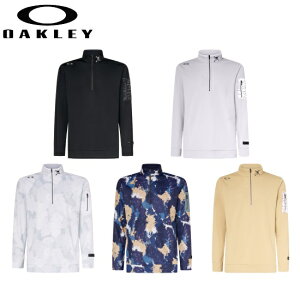 オークリー ゴルフ ウェア メンズ スカル モック シャツ【OAKLEY】SKULL H/Z LS MOCK SHIRTカラー:BLACKOUT(02E)カラー:GRAY SLATE(22P)カラー:WHITE PRINT(186)カラー:BLUE STORM PRINT(66V)カラー:LIGHT CURRY(5GL)FOA40