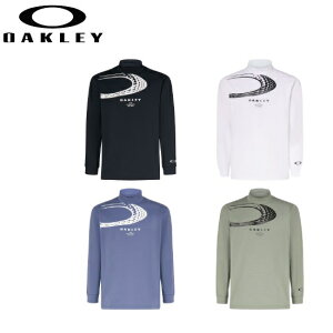 オークリー ゴルフ ウェア メンズ モック シャツ【OAKLEY】GB GRAPHIC LS MOCKカラー:BLACKOUT(02E)カラー:WHITE(100)カラー:DARK AQUA(66Y)カラー:GRAY WASH(23C)FOA406961