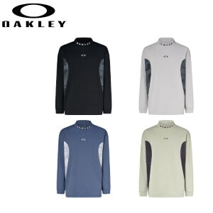 オークリー ゴルフ ウェア メンズ モック シャツ【OAKLEY】SIDE PT LS MOCK WIDEカラー:BLACKOUT(02E)カラー:GRAY SLATE(22P)カラー:DARK AQUA(66Y)カラー:DESERT SAND(89C)FOA406963