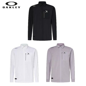 オークリー ゴルフ ウェア メンズ シャツ【OAKLEY】Skull Ideally Hybrid LS Shirtスカル アイディアリー ハイブリッド エルエス シャツカラー:AMETHYST(82V)カラー:BLACKOUT(02E)カラー:WHITE(100)FOA408238