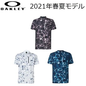 オークリー ゴルフ ウェア メンズ ポロシャツ【OAKLEY】SINUOUS GRID SHIRTカラー：BLACK PRINT(00G)カラー：WHITE PRINT(186)カラー：BLUE STORM PRINT(66V)FOA402501