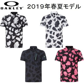 オークリー ゴルフ ウェア メンズ スカル 半袖 シャツ【OAKLEY】SKULL MOTTLE SHIRTSカラー：BLACK PRINT(00G)カラー：WHITE PRINT(186)カラー：GUNMETAL PRINT(25C)カラー：BLACK GEO PRINT(01G)434390JP