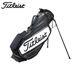 タイトリスト ゴルフ スタンド キャディバック【Titleist】プレミアム スタンドバッグカラー：BLACK/WHITE素材:ポリエステル ナイロン PUレザーサイズ：9型(47インチ対応)重量：2.9kg【沖縄・離島 配送不可】送料無料TB20SXSF