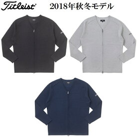 タイトリスト ウェア メンズ セーター【Titleist】Vネック フルジップニットカラー：ブラック(BK)カラー：グレー(GY)カラー：ネイビー(NV)素材:ウール50% アクリル50%TWMK1875