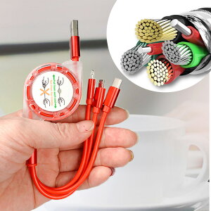 [dP[u 3in1 }[d iphone P[u 1m lightning P[u type c } USB CgjOP[u ^Cvc ϋv ܂h~ iPhone Android Xperia AQUOS Ga