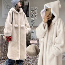 楽天市場】ボアコート ロング（カラーベージュ）（コート・ジャケット 