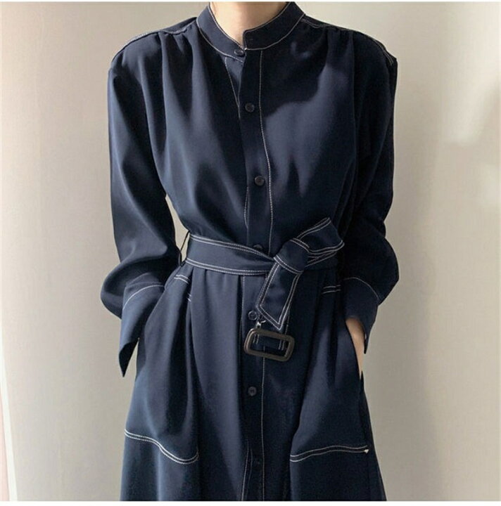 中古】ライト WRYHT タグ付き 24SS シャツワンピース ロング フリル  