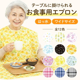 介護 エプロン 介護用エプロン 介護エプロン お食事用エプロン ワイド ロング 高齢者 大人 シニア 介助 洗える 洗濯可 防水 かわいい 食べこぼし 防止 大きい 大判 メンズ 男性用 女性用 介護施設 父の日 母の日 敬老の日 お誕生日 クリスマス プレゼント 老人 [M便 1/1]
