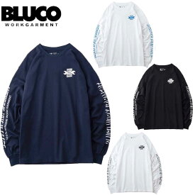 BLUCO ブルコ PRINT L/S TEE -WORKIN CLASS EYES- プリント ロングスリーブTシャツ 141-12-001