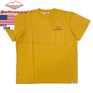 Battenwear �o�e���E�F�A ���� ���ST�V���c TEAM S/S POCKET TEE made in USA MUSTARD �}�X�^�[�h BS031