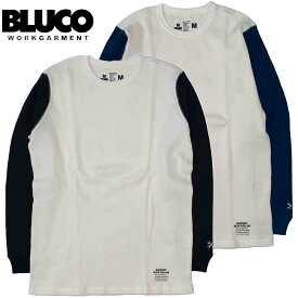 BLUCO ブルコ 2PAC THERMAL SHIRT 2パック サーマルシャツ 0214 E-pack（IVORY/BLACK・IVORY/NAVY）