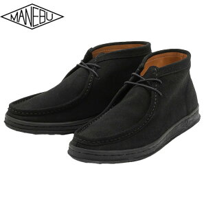 MANEBU �}�l�u BOO MID SUEDE �V���[�Y �X�j�[�J�[ �X�G�[�h �v�C BLACK �u���b�N MNB-032B-S-BLACK