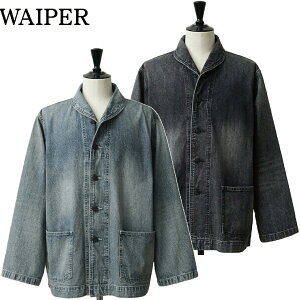 WAIPER.inc ���C�p�[ �Č��i �ČR 1940�fs U.S.NAVY M-43 �f�j���V���[���J���[�W���P�b�g MADE OF KAIHARA DENIM VINTAGE WASH WP1038U